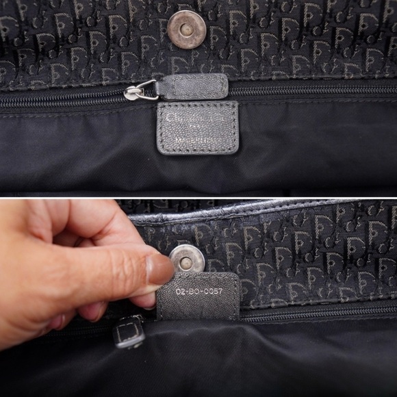 Christian Dior Street Chic Trotter Diorissimo Black Pattern Tote Bag - Picture 9 of 12